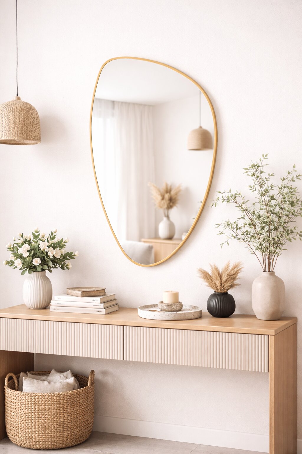 Baltica Design Stone Fluid spiegel 55x92 cm gouden 5904107933016