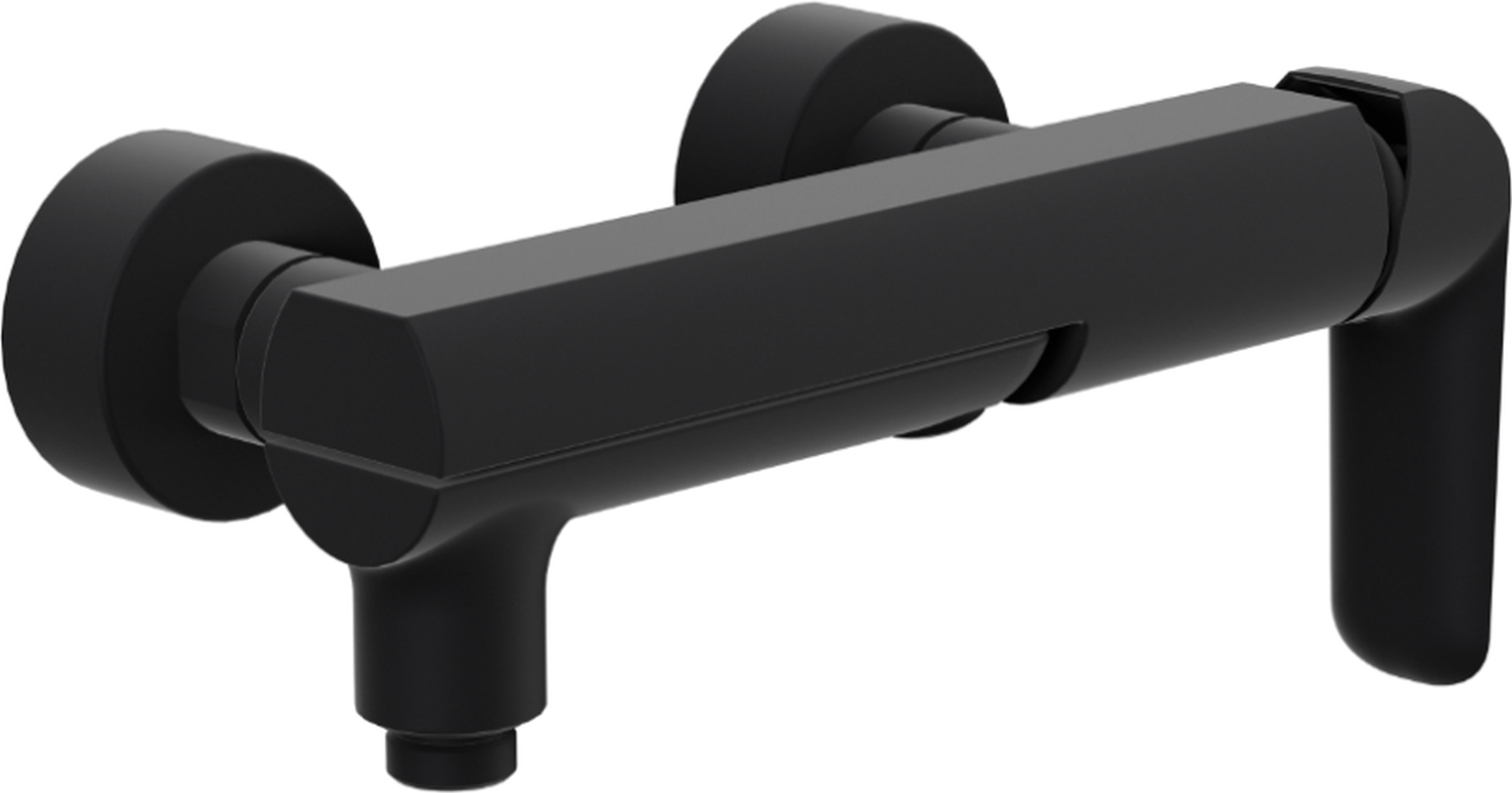 Excellent Clever 2.0 bad- en douchekraan wand zwart AREX.4106BS