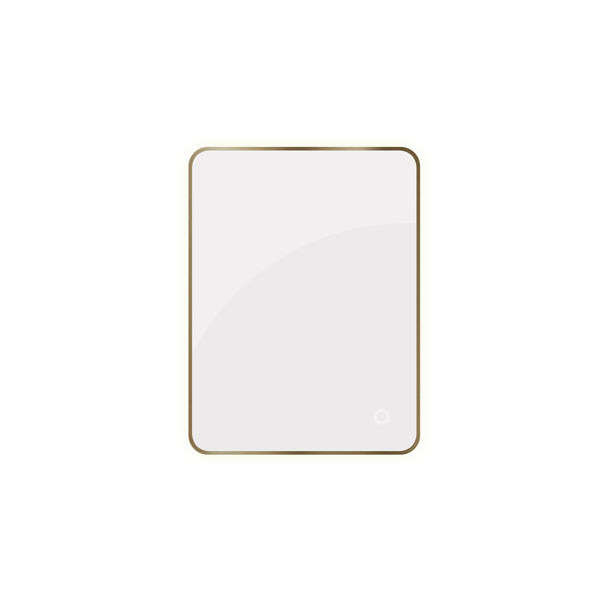 Oltens Nordlis spiegel 60x80 cm rechthoekig met verlichting met verwarmingsmat 64116510