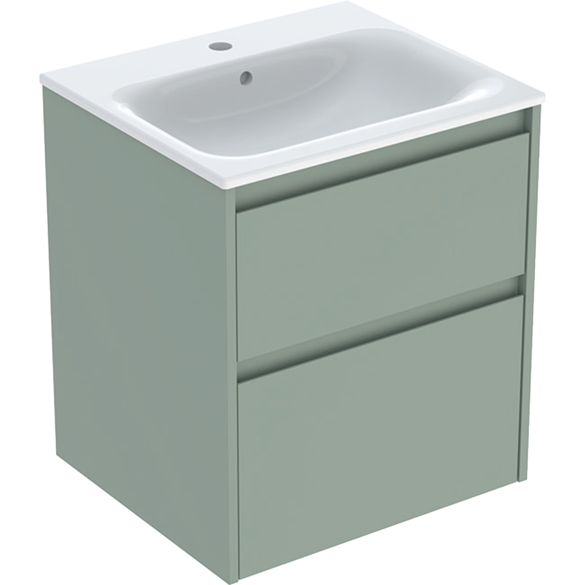 Geberit Selnova Square wastafel met kast 55 cm 504.137.IK.1