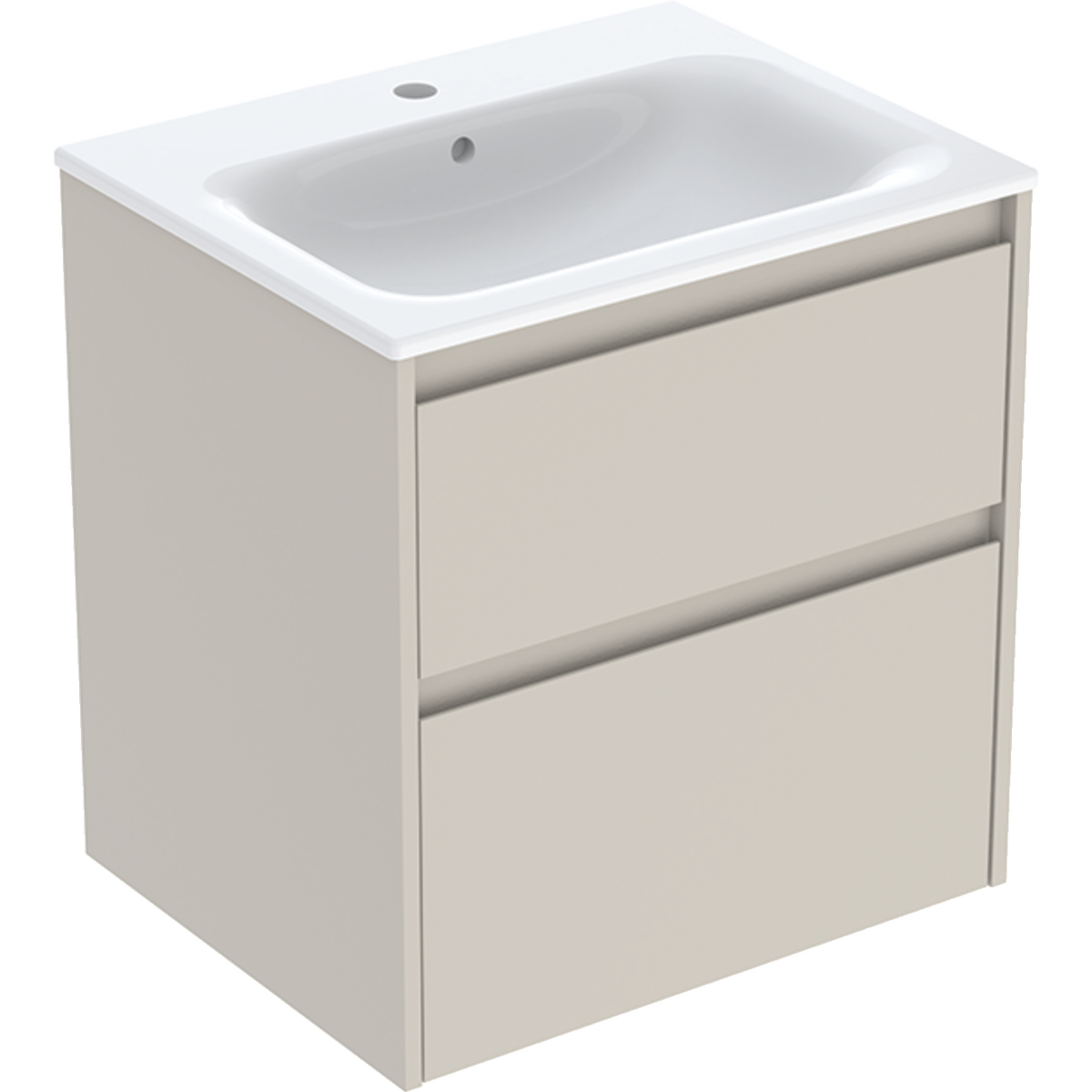 Geberit Selnova Square wastafel met kast 60 cm 504.138.DB.1