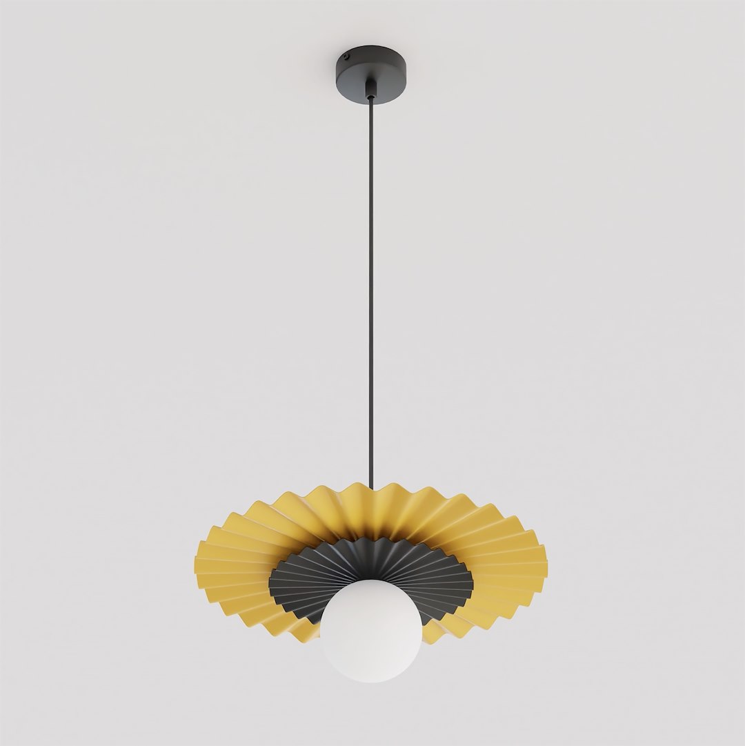 Emibig Umbra hanglamp 1x8 W zwart-oranje 1733/1