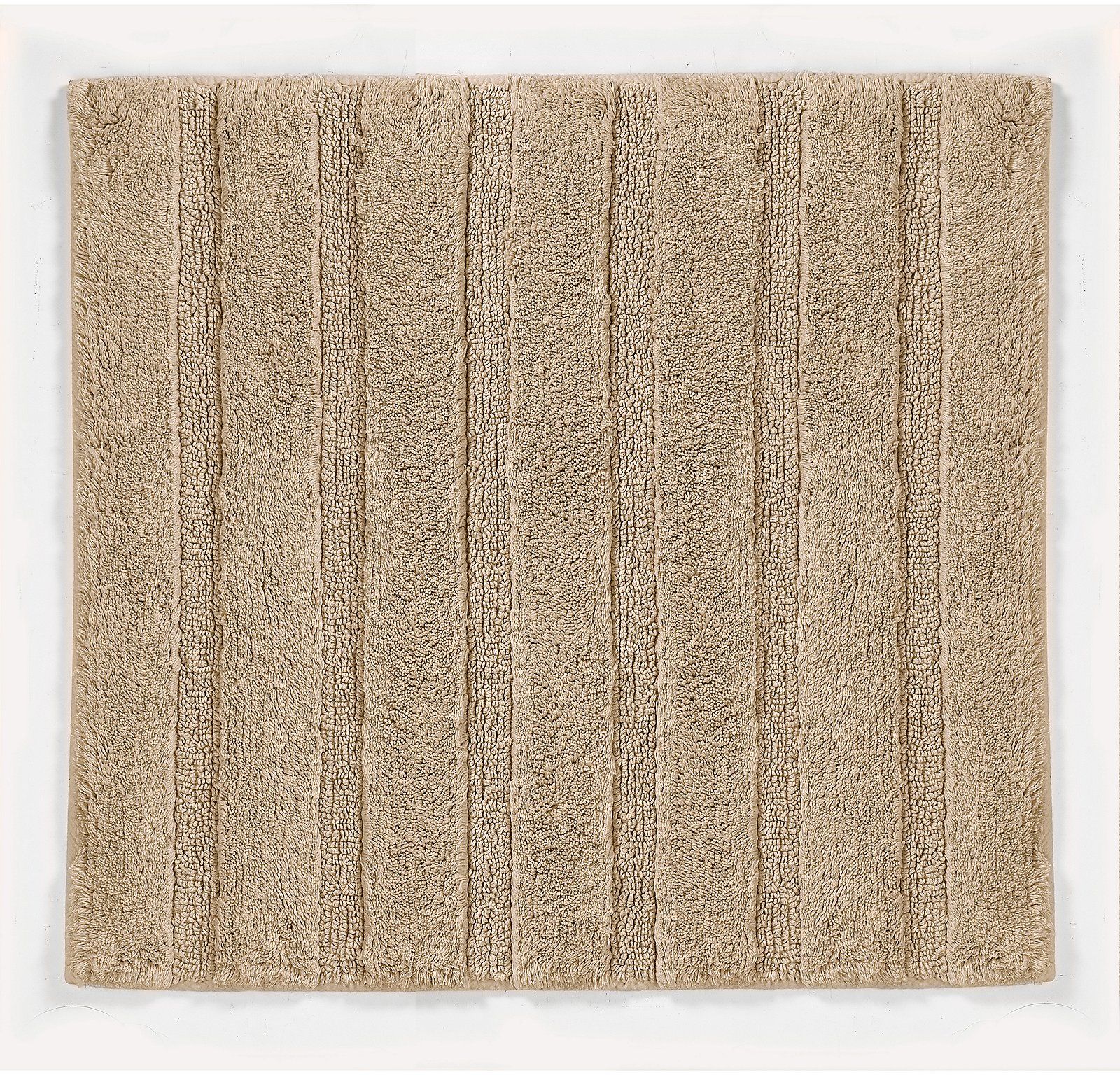 Kela Megan badkamermatje 65x55 cm rechthoekig beige 24708
