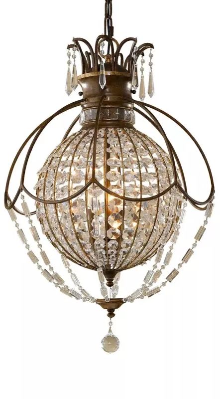 Elstead Lighting Bellini hanglamp 3x60 W bruin FE-BELLINI3