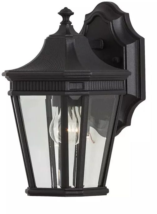 Elstead Lighting Cotswold Lane buitenwandlamp 1x60 W zwart FE-COTSLN2-S-BK