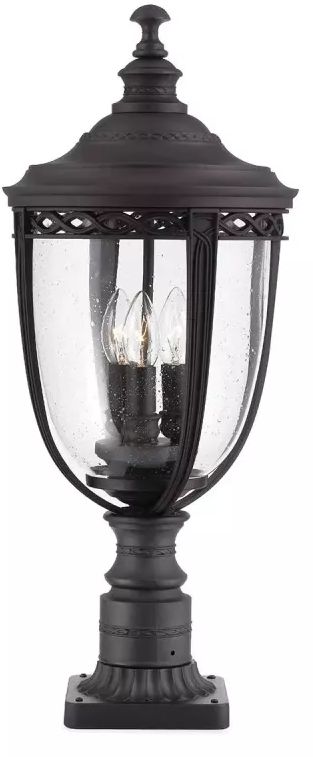 Elstead Lighting English Bridle buitenwandlamp 3x60 W zwart FE-EB3-L-BLK