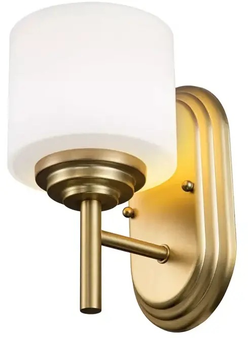Elstead Lighting Malibu wandlamp 1x3 W messing FE-MALIBU1-BATH-BB