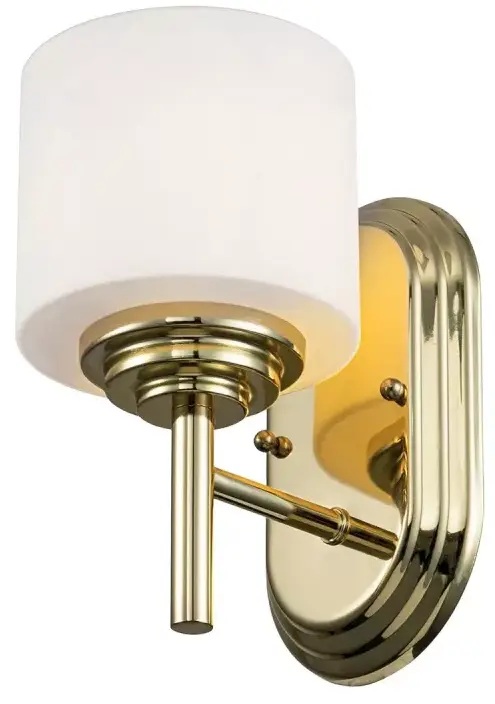 Elstead Lighting Malibu wandlamp 1x3 W messing FE-MALIBU1-BATH-PB