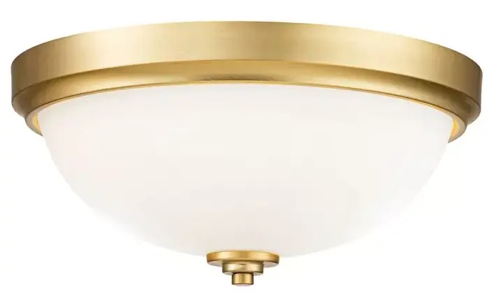 Elstead Lighting Malibu plafond 2x60 W messing FE-MALIBU-F-BATH-BB
