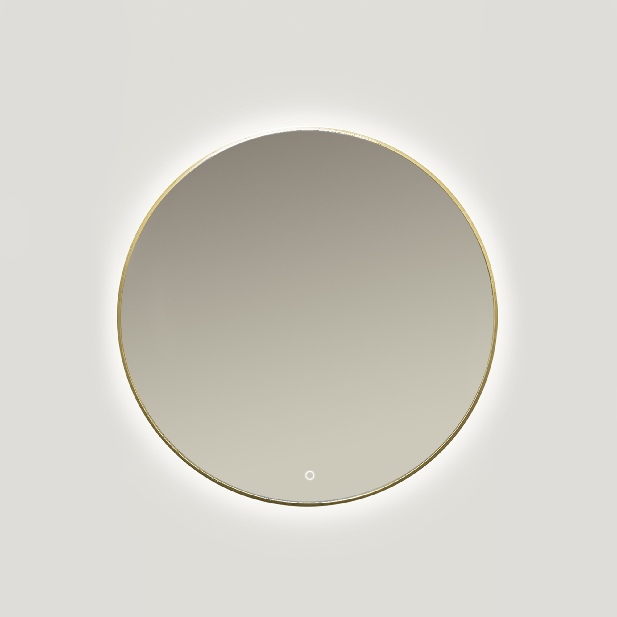 Ars Longa Lumio spiegel 80x80 cm rond met verlichting gouden LED-LUMIO80-Z