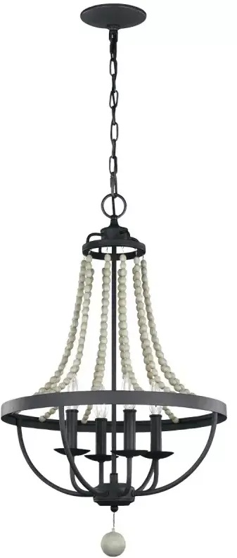Elstead Lighting Nori hanglamp 4x40 W hout FE-NORI4-DWZ