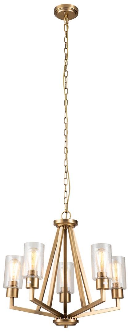 Elstead Lighting Deryn hanglamp 5x60 W messing KL-DERYN5-NBR