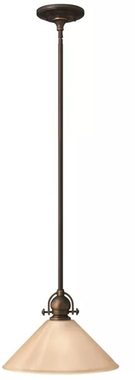 Elstead Lighting Mayflower hanglamp 1x60 W bruin HK-MAYFLOWER-P-B