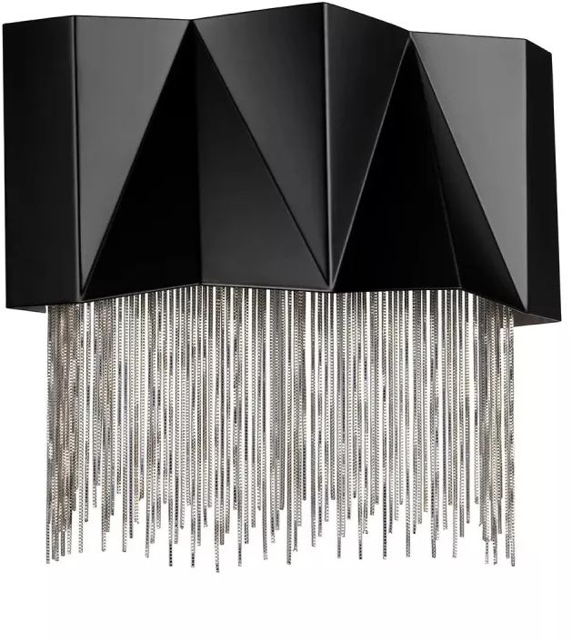 Elstead Lighting Zuma wandlamp 3x9 W zwart-zilveren HK-ZUMA-3W-SBS