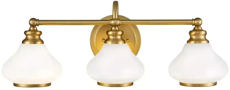 Elstead Lighting Ainsley wandlamp 3x3 W messing HK-AINSLEY3-BATH-BB