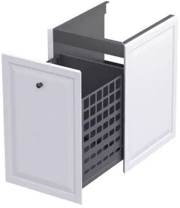 Oristo Montebianco kast 40x45.9x60.3 cm hangend langs de zijkant wit OR47-SN1S-40-2