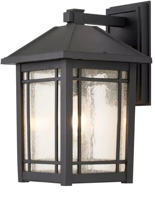 Elstead Lighting Cedar Point buitenwandlamp 1x60 W zwart QZ-CEDAR-POINT-L-BK