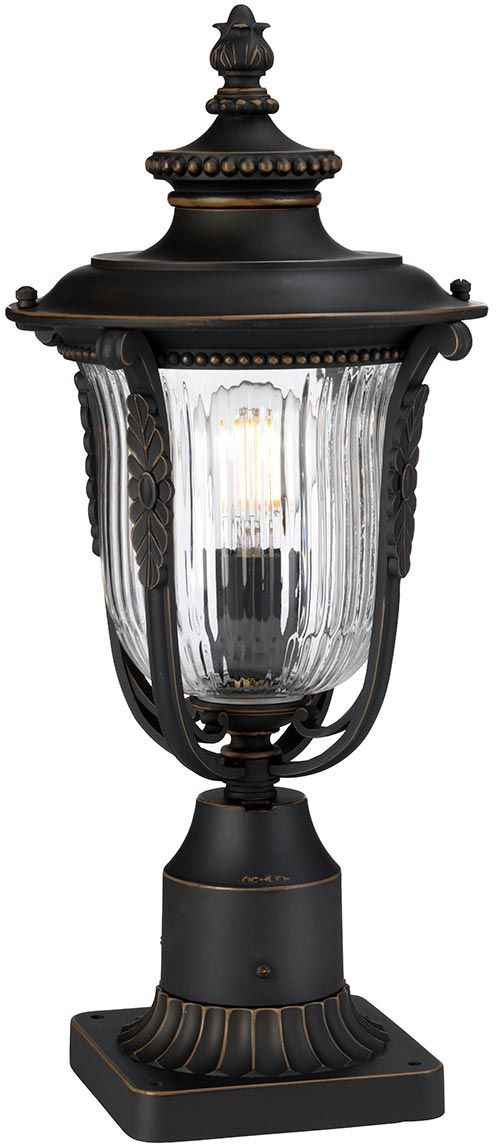 Elstead Lighting Luverne staanlamp voor buiten 1x60 W bruin KL-LUVERNE3-M