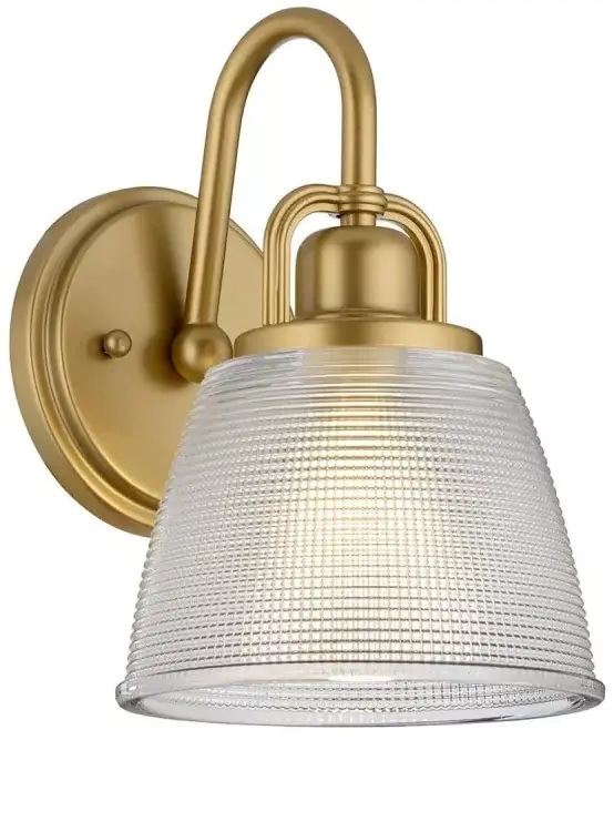 Elstead Lighting Dublin wandlamp 1x3 W messing QZ-DUBLIN1-PNBR