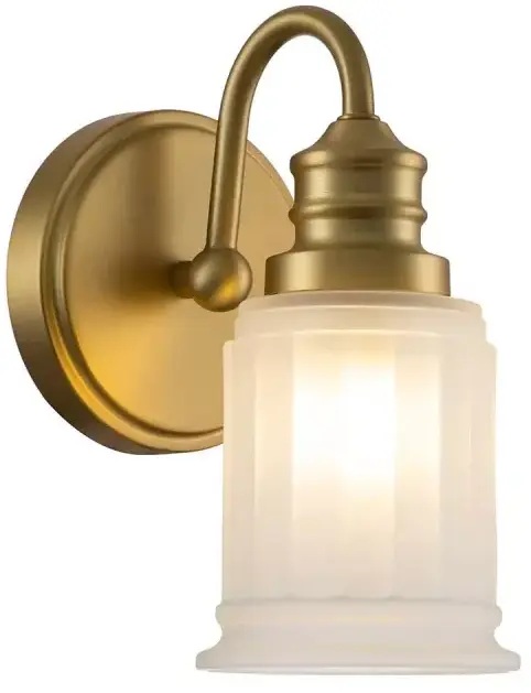 Elstead Lighting Swell wandlamp 1x3 W messing QZ-SWELL1-BB-BATH