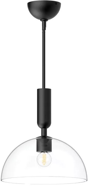 Elstead Lighting Jude plafondlamp 1x30 W zwart ALM-JUDE-P-MB-CL