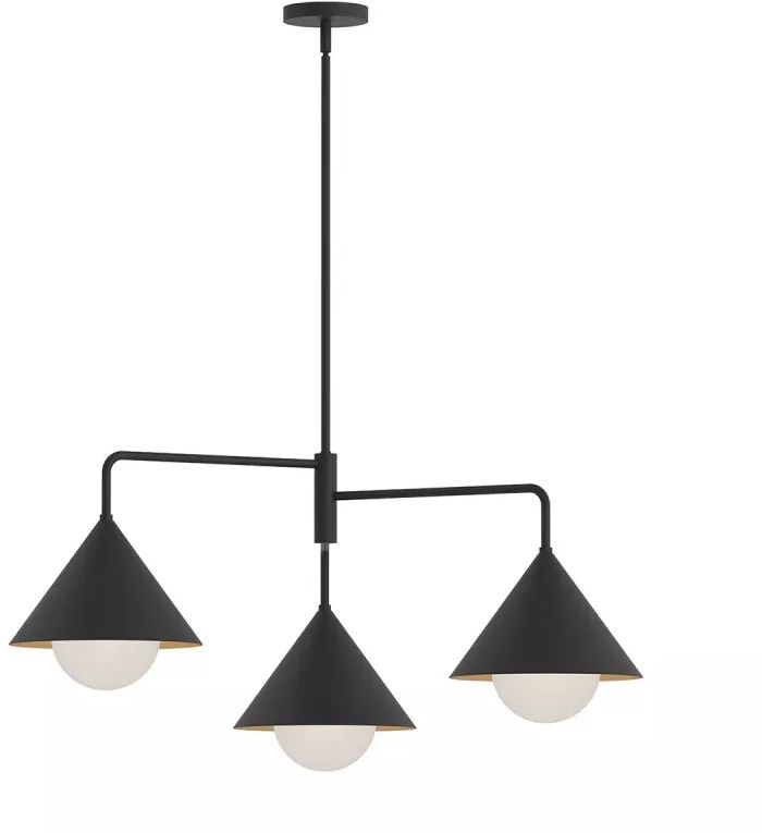 Elstead Lighting Remyck plafondlamp 3x60 W zwart ALM-REMYCK3-BK