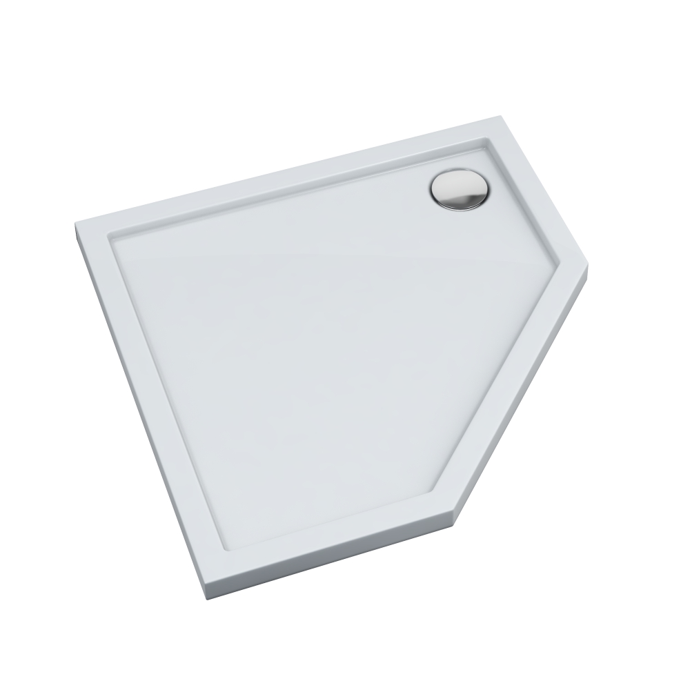Schedline Estima vijfhoekige douchebak 100x100 cm wit 3SP.E1PK-100100