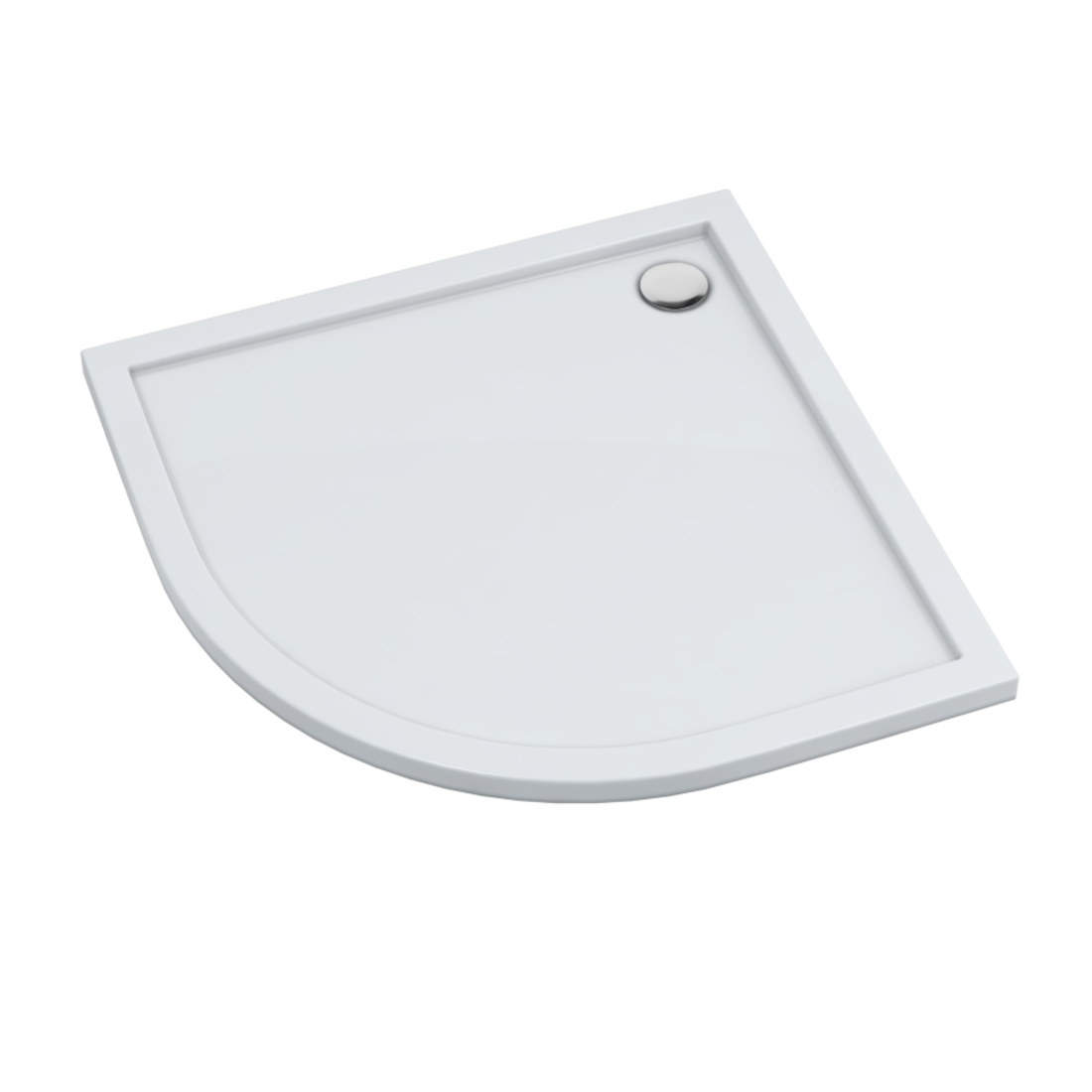 Schedline Estima halfronde douchebak 100x100 cm wit  3SP.E2O-100100