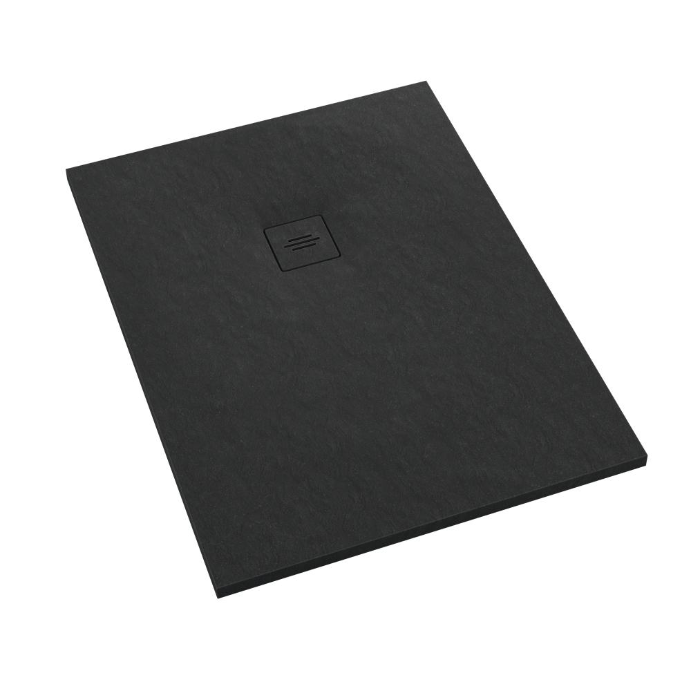 Schedline Protos Black Stone rechthoekige douchebak 180x80 cm zwart 3SP.P1P-80180/C/ST-M1/C/ST