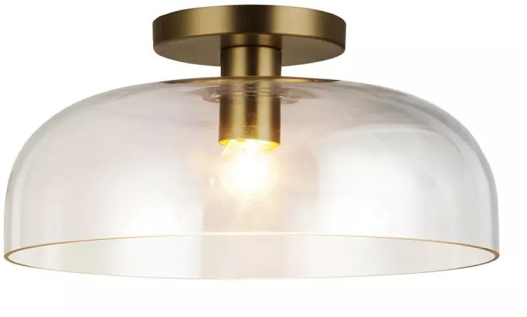 Elstead Lighting Sylvia plafondlamp 1x60 W gouden ALM-SYLVIA-SF-BG-CL