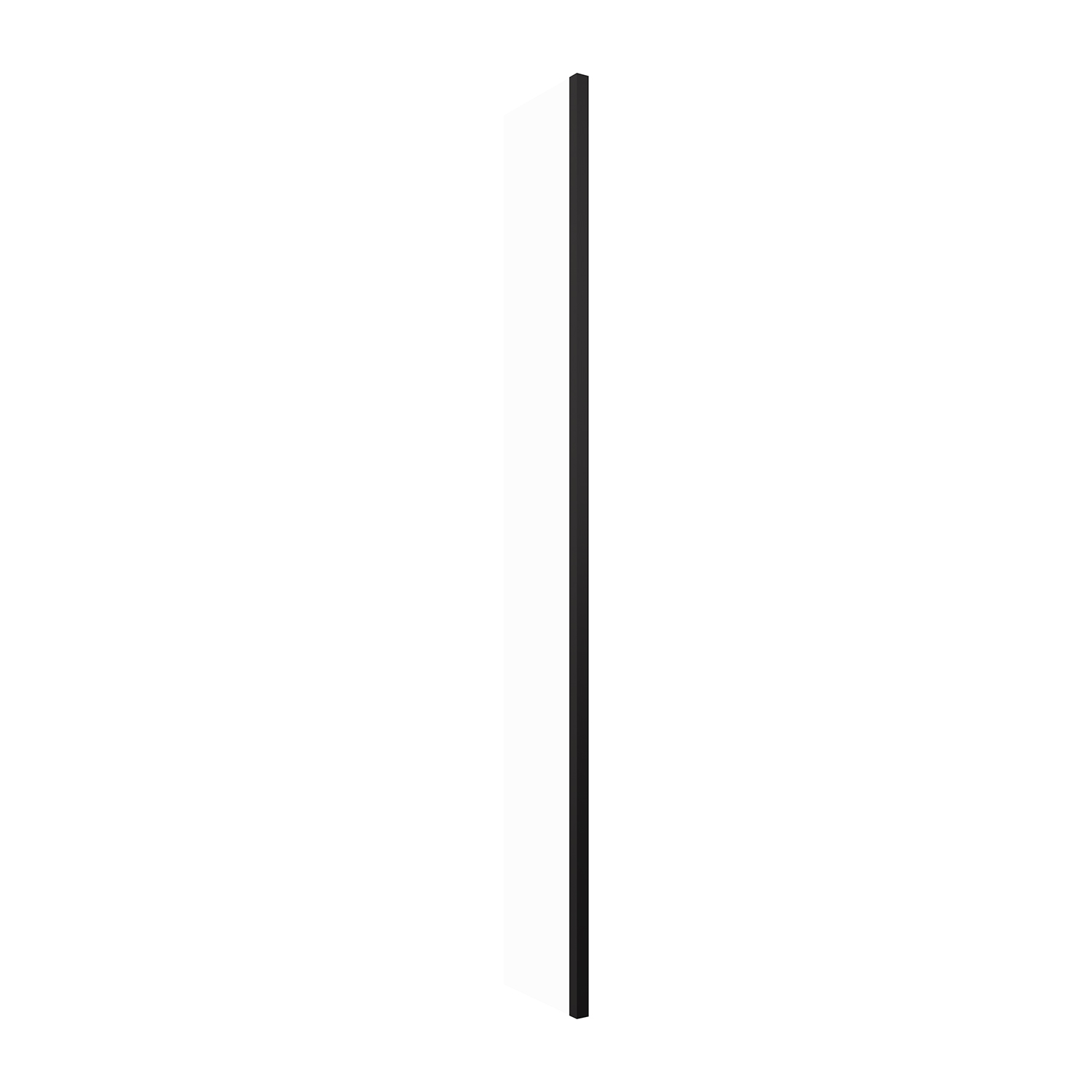 Omnires Marina inloopdouchewand 30 cm zwart mat/helder glas DNR30XBLTR