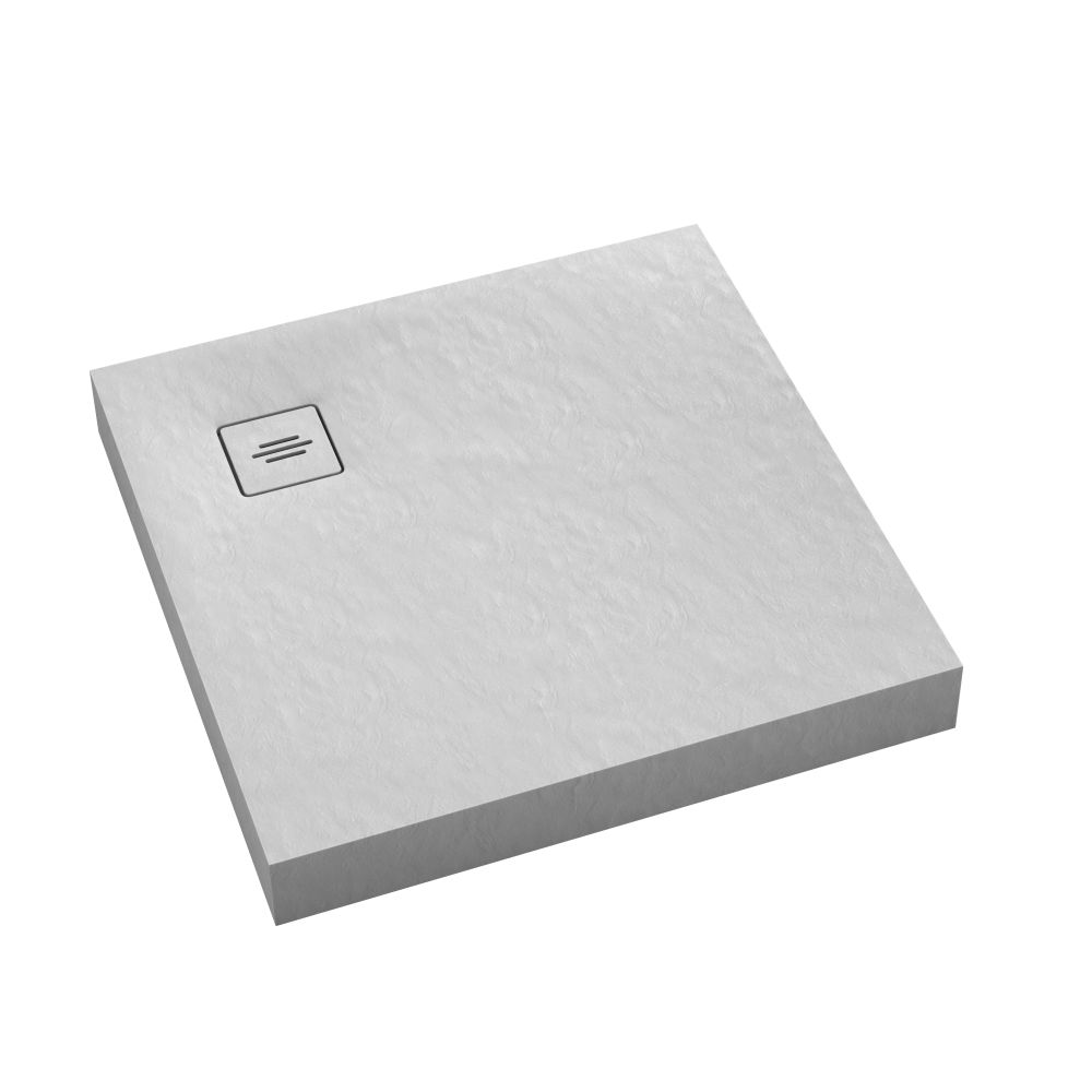 Schedline Nonlimits White Stone vierkante douchebak 100x100 cm wit 3ST.N1K-100100/B/ST-M1/B/ST