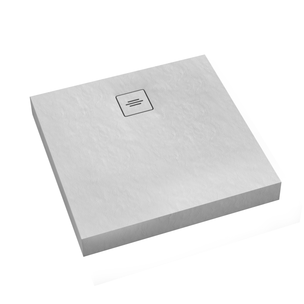 Schedline Nonlimits White Stone vierkante douchebak 100x100 cm wit 3ST.N2K-100100/B/ST-M1/B/ST