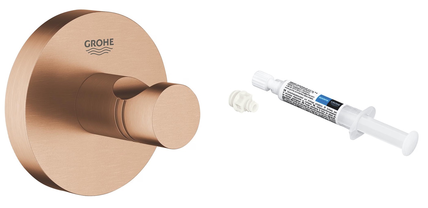Set handdoekhanger Grohe Start 41173DL0, lijm Grohe QuickGlue 41127000