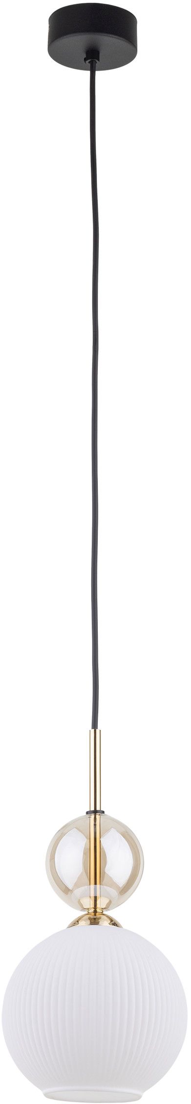 TK Lighting Sophia Cognac White hanglamp 1x10 W wit-gouden 11590
