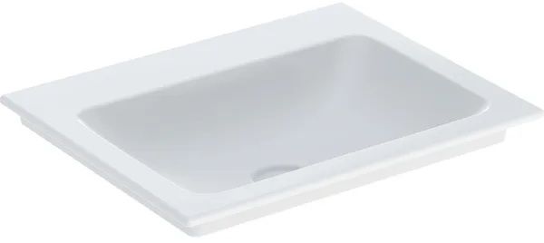 Geberit One wastafel 75x55 cm rechthoekig meubel wit glans 505.011.01.2