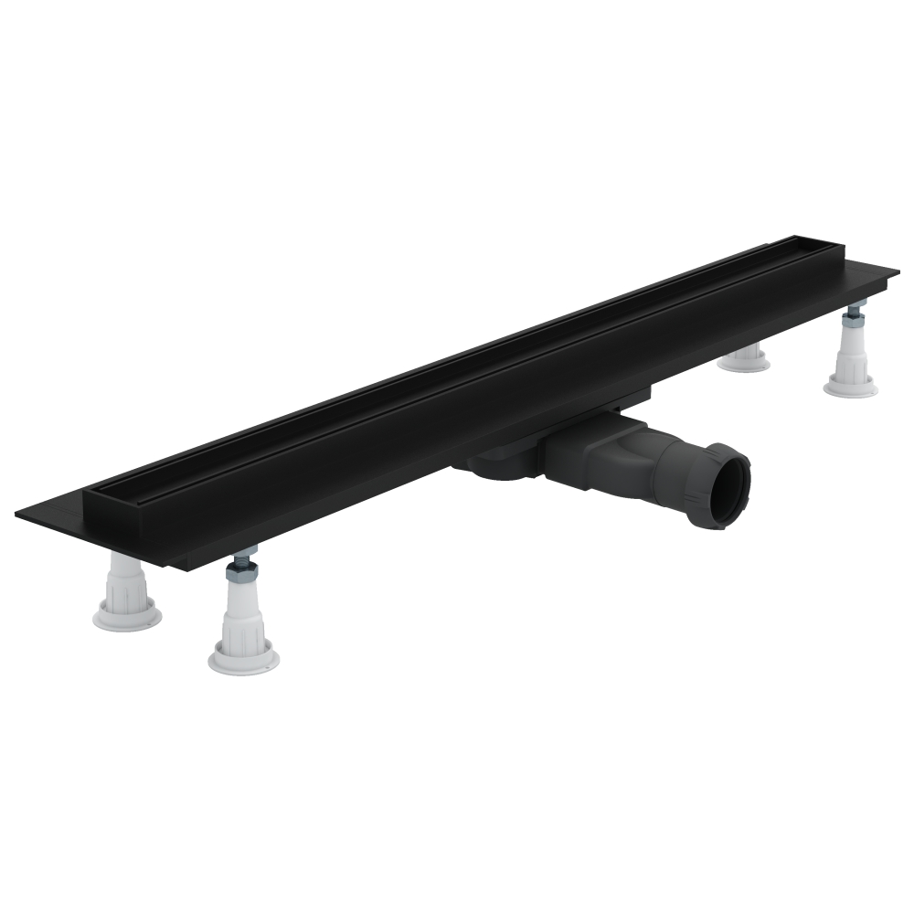 Schedline Slight Line Low Black lineaire afvoer 70 cm zwart SOLPLB-70035LOW