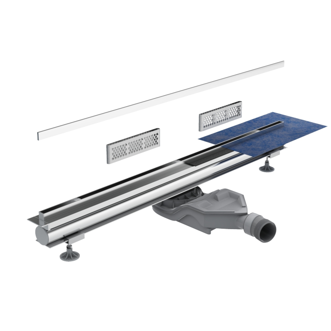 Schedline Thin Line lineaire afvoer 110 cm staal SOL-110012