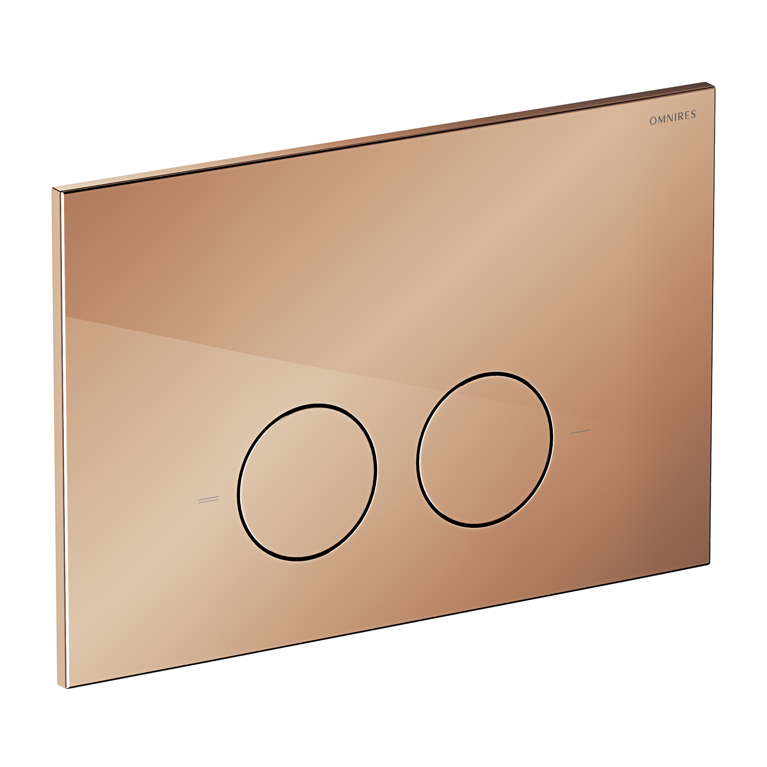 Omnires Minimal spoelknop voor het toilet koper MPS1CP