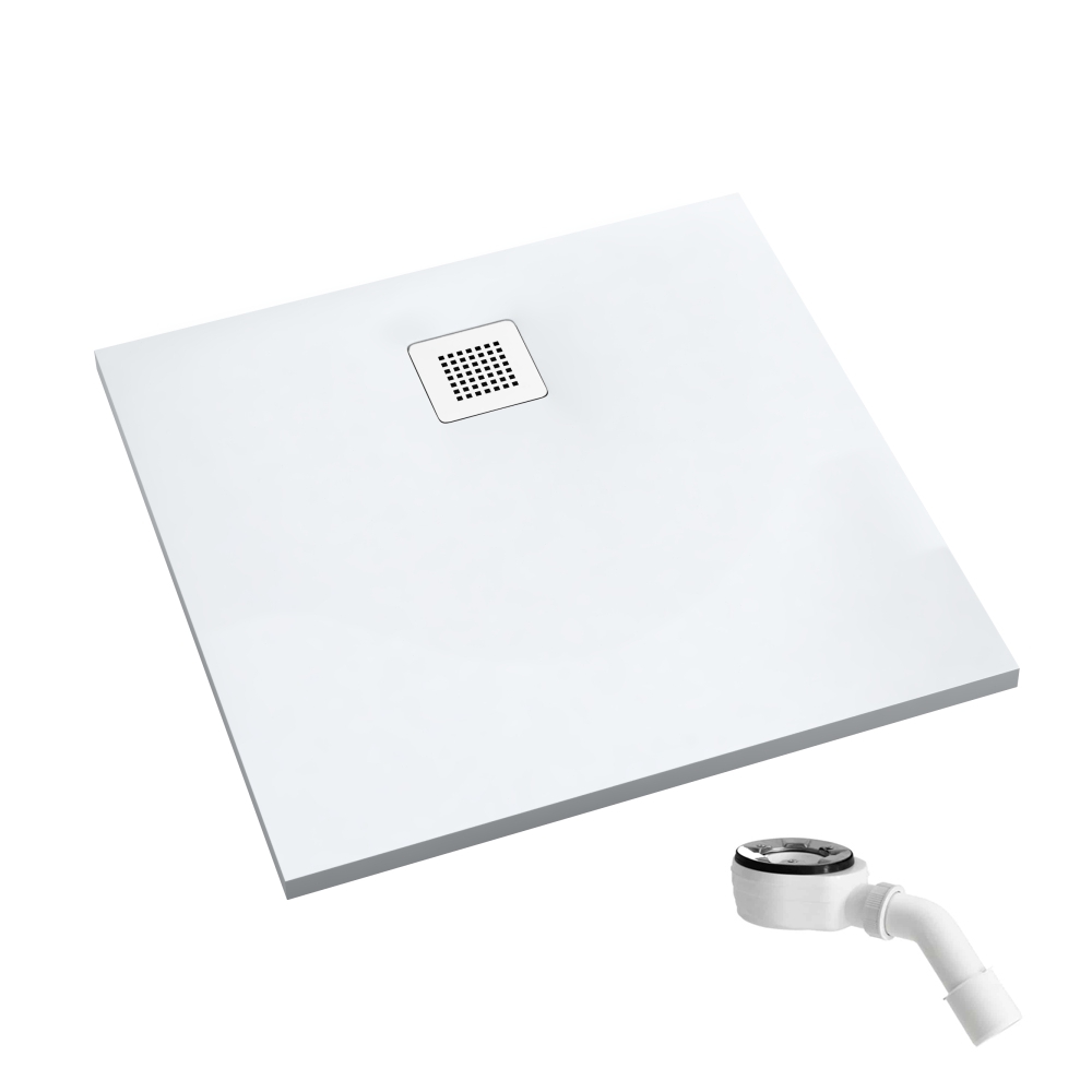 Schedpol Kalait Smooth White vierkante douchebak 90x90 cm wit 3.3201-M2