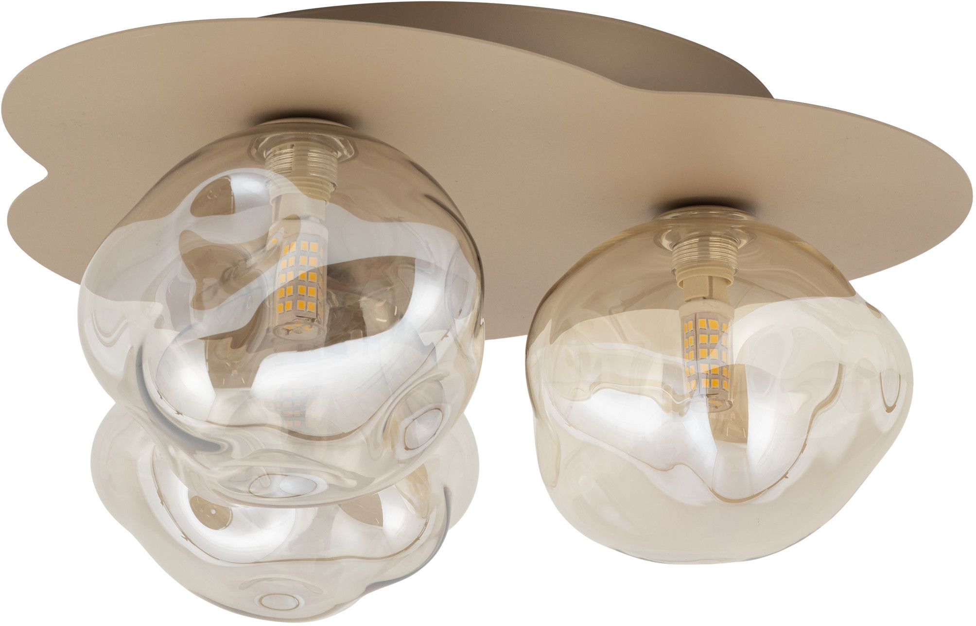 TK Lighting Lava New plafondlamp 3x8 W zandkleurig 11454