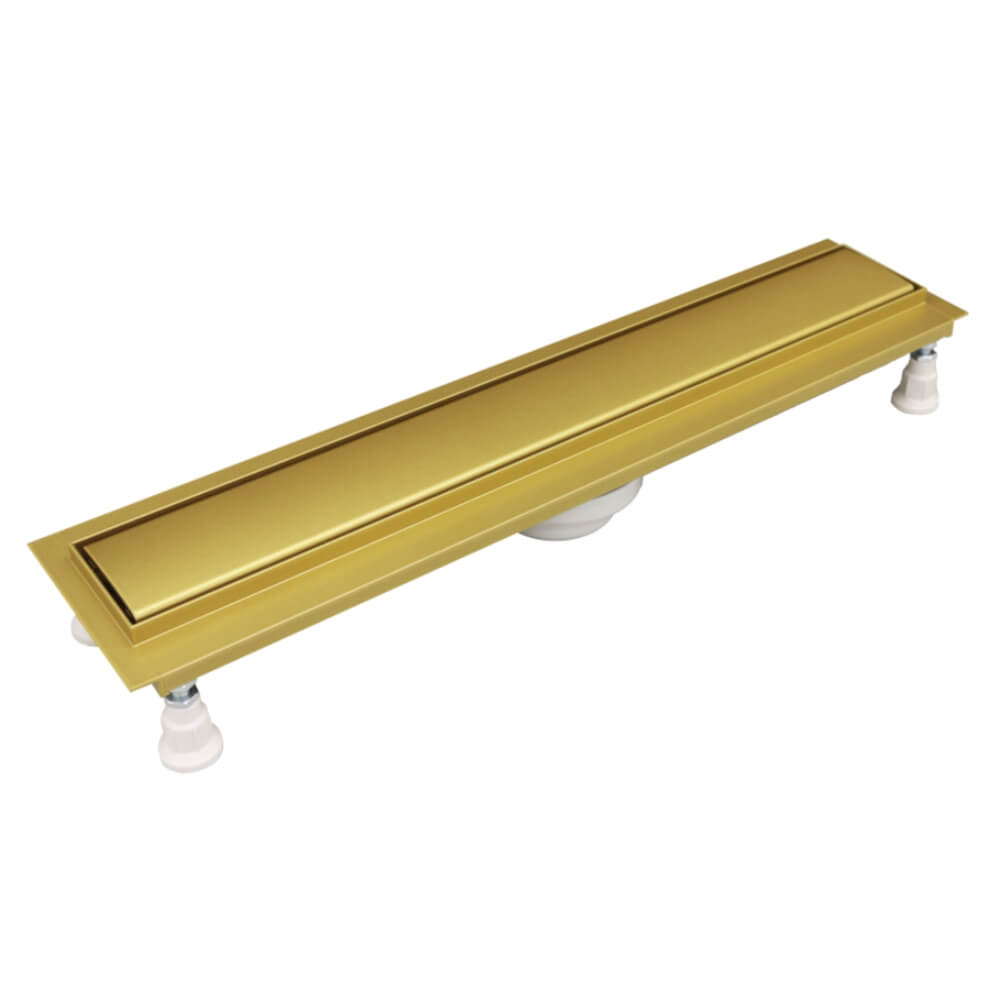 Schedpol Base-Low Gold - Gold Steel lineaire afvoer 90 cm gouden OLSL90/ZST-LOW