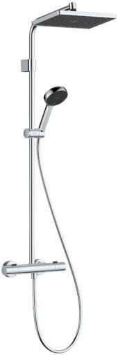 Hansgrohe Activera Q doucheset wand met thermostaat met regendouche chroom 28749000