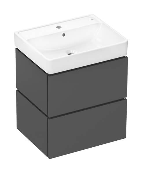 Hansgrohe Xilesa E wastafel met kast 60 cm grijs 54396760