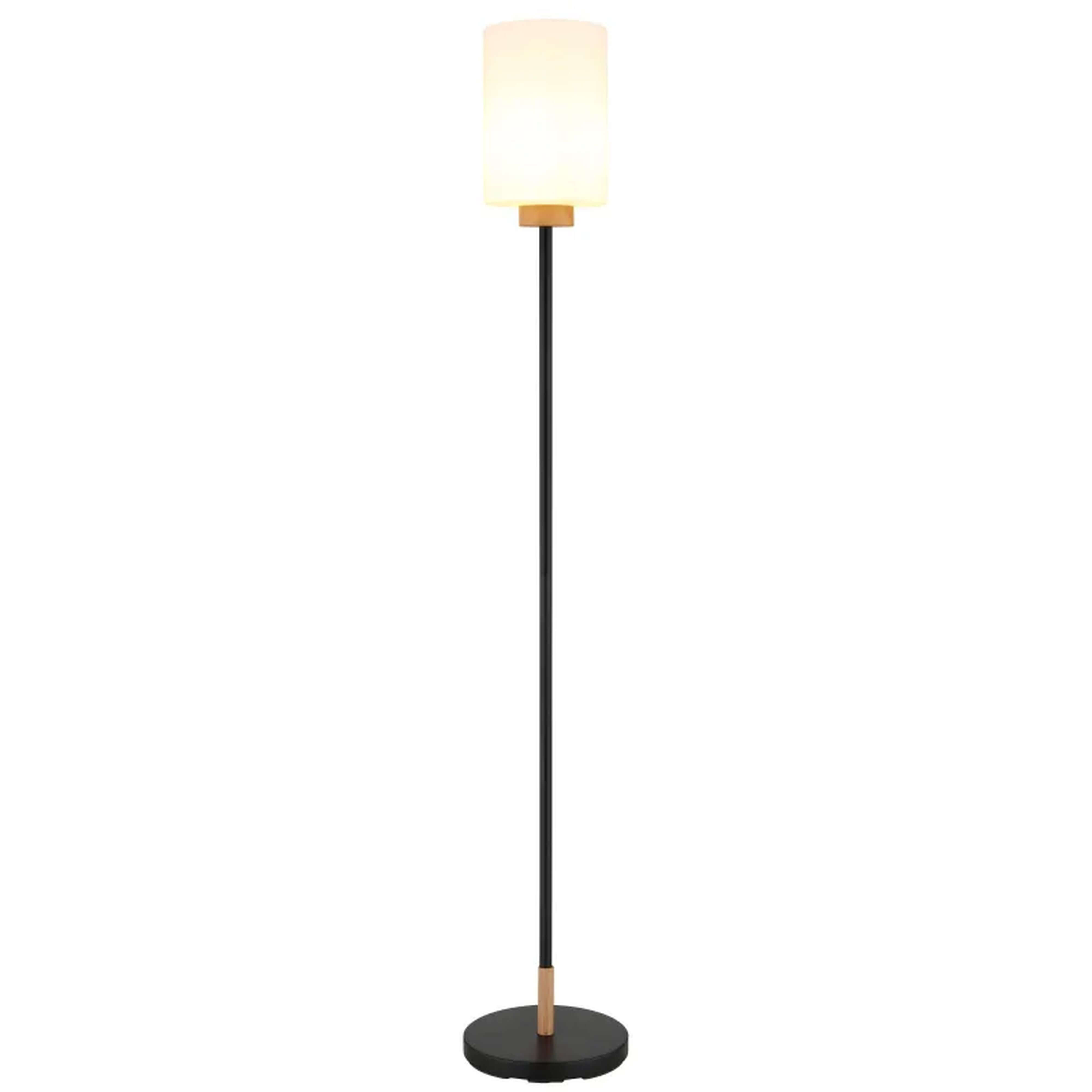Globo Lighting Rowena staanlamp 1x60 W wit-zwart 15977S