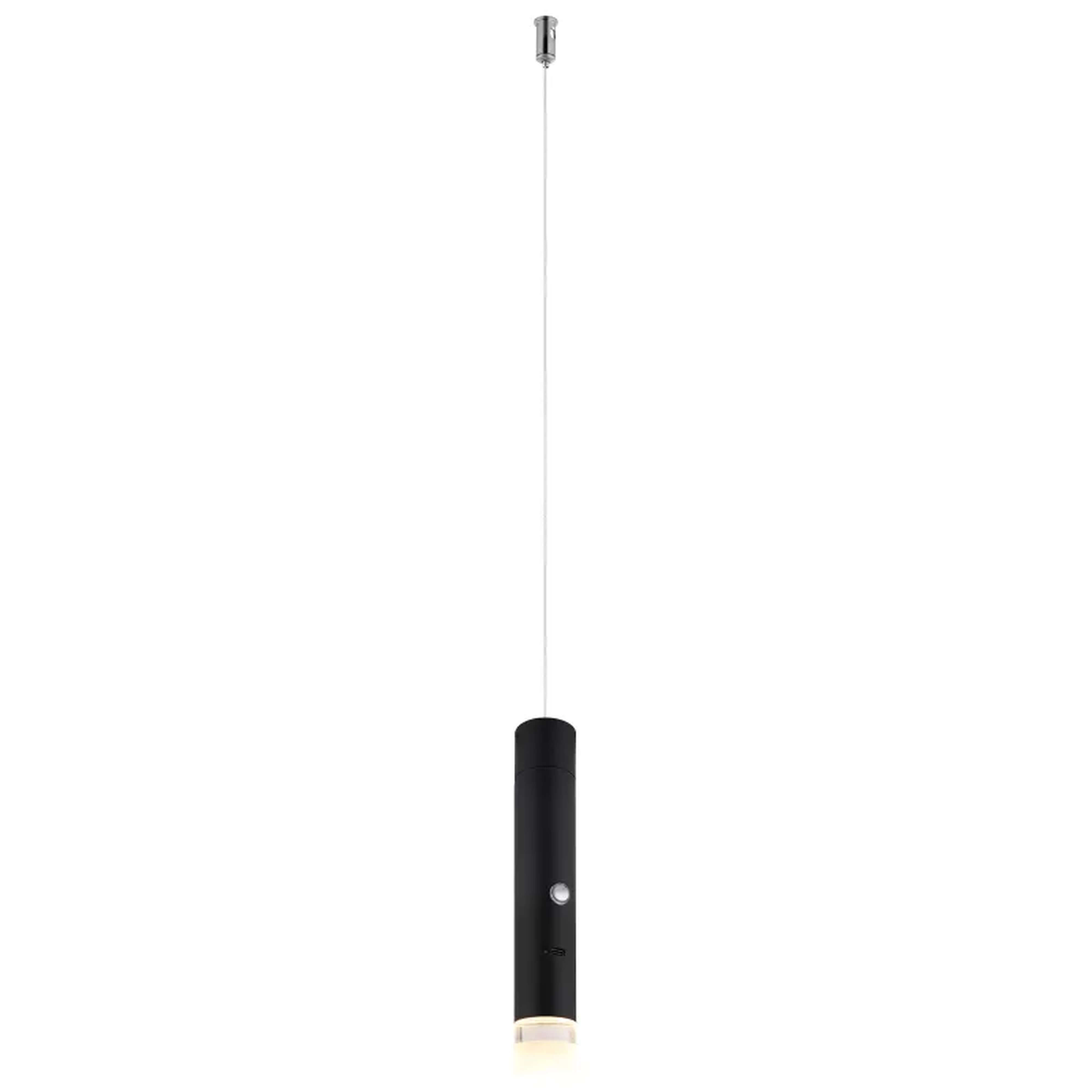 Globo Lighting Pelo hanglamp 1x2 W zwart-doorzichtig 16060