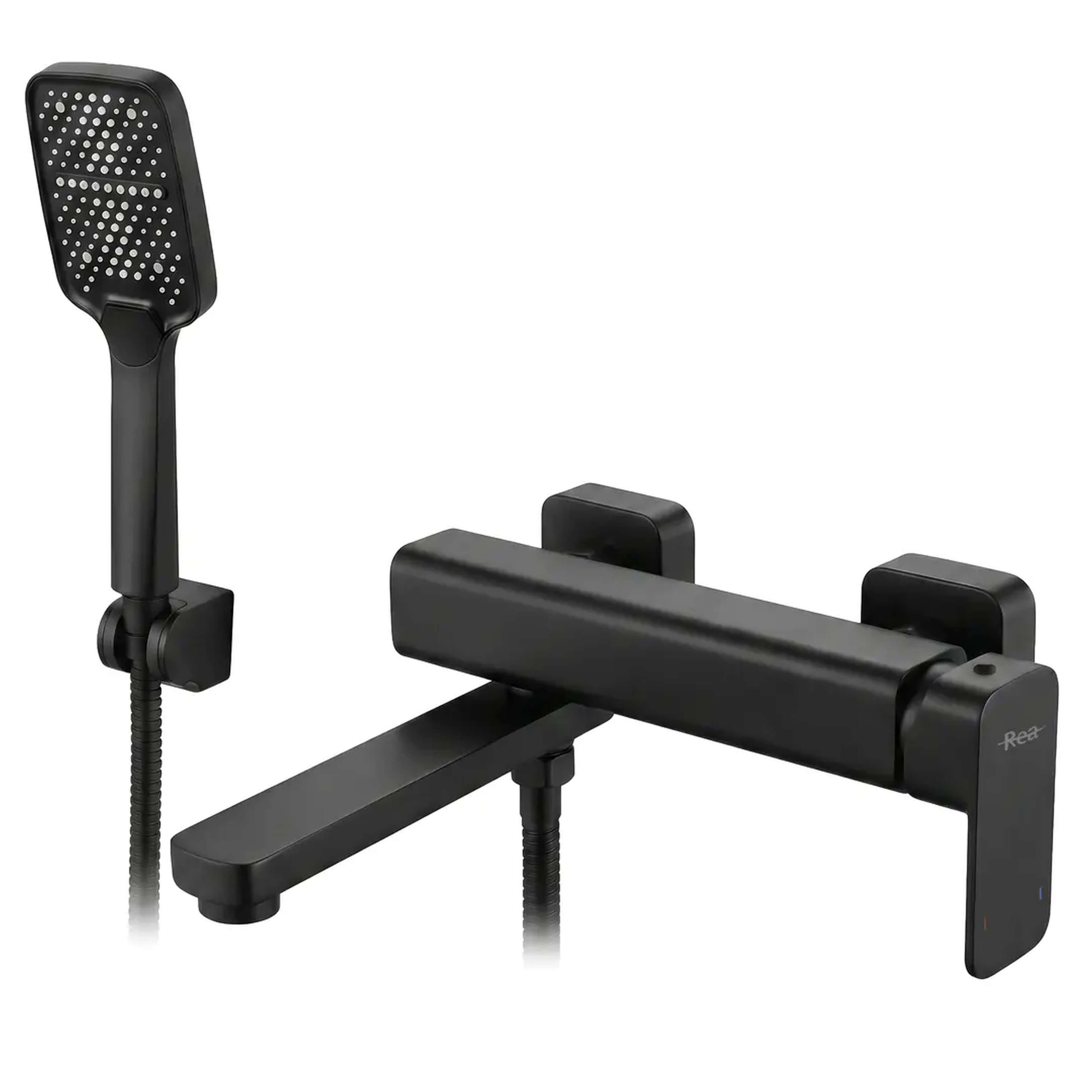 Rea Arlo bad- en douchekraan wand zwart REA-B4590