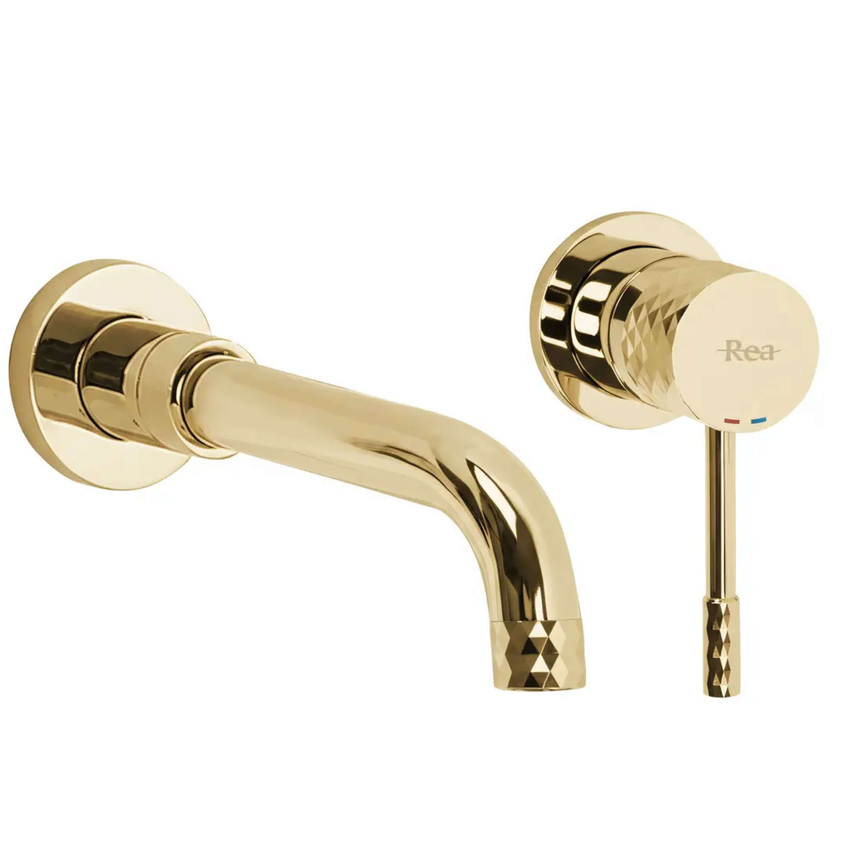 Rea Lungo wastafelkraan inbouw gouden REA-B0539