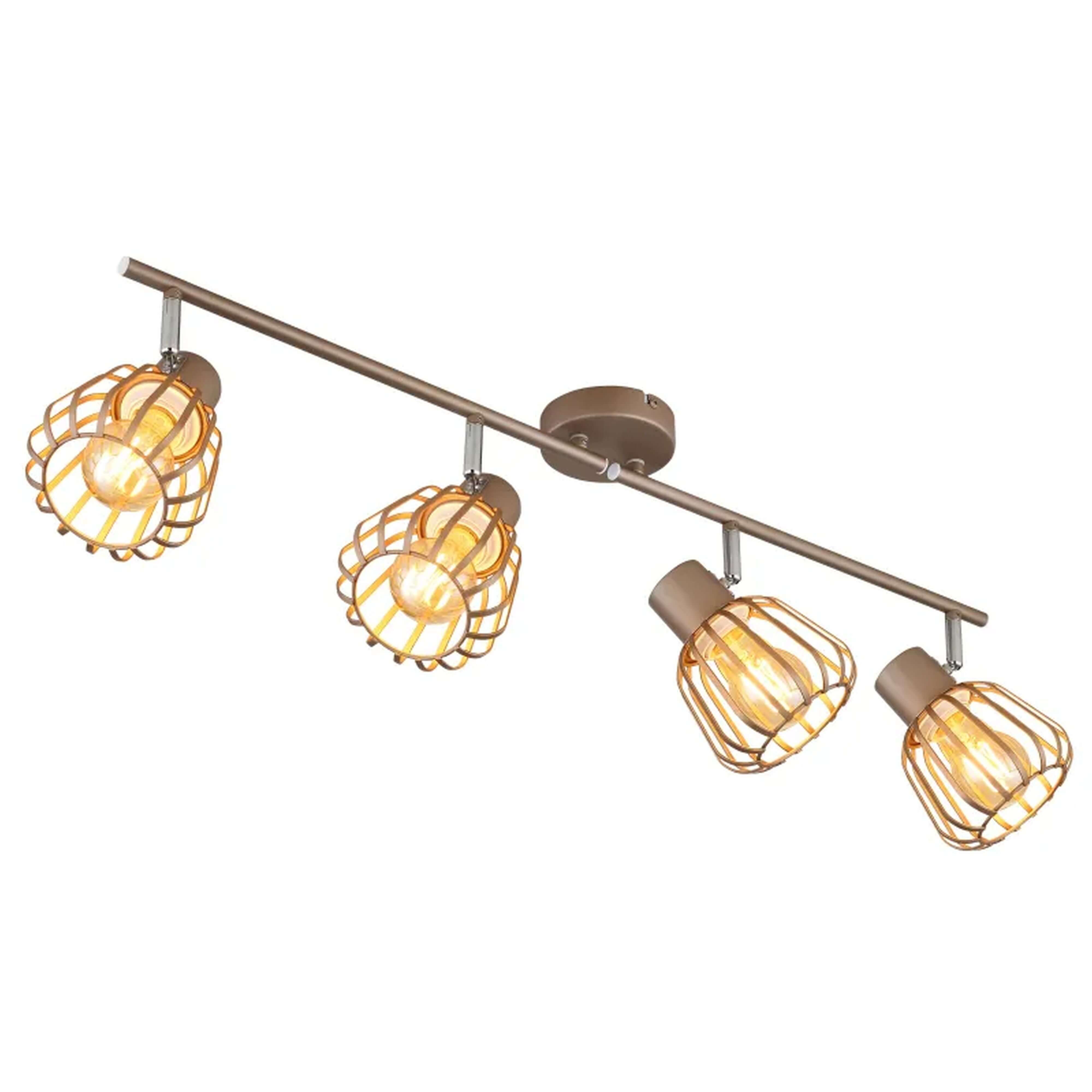 Globo Lighting Olin plafondlamp 4x40 W bruin 54663-4
