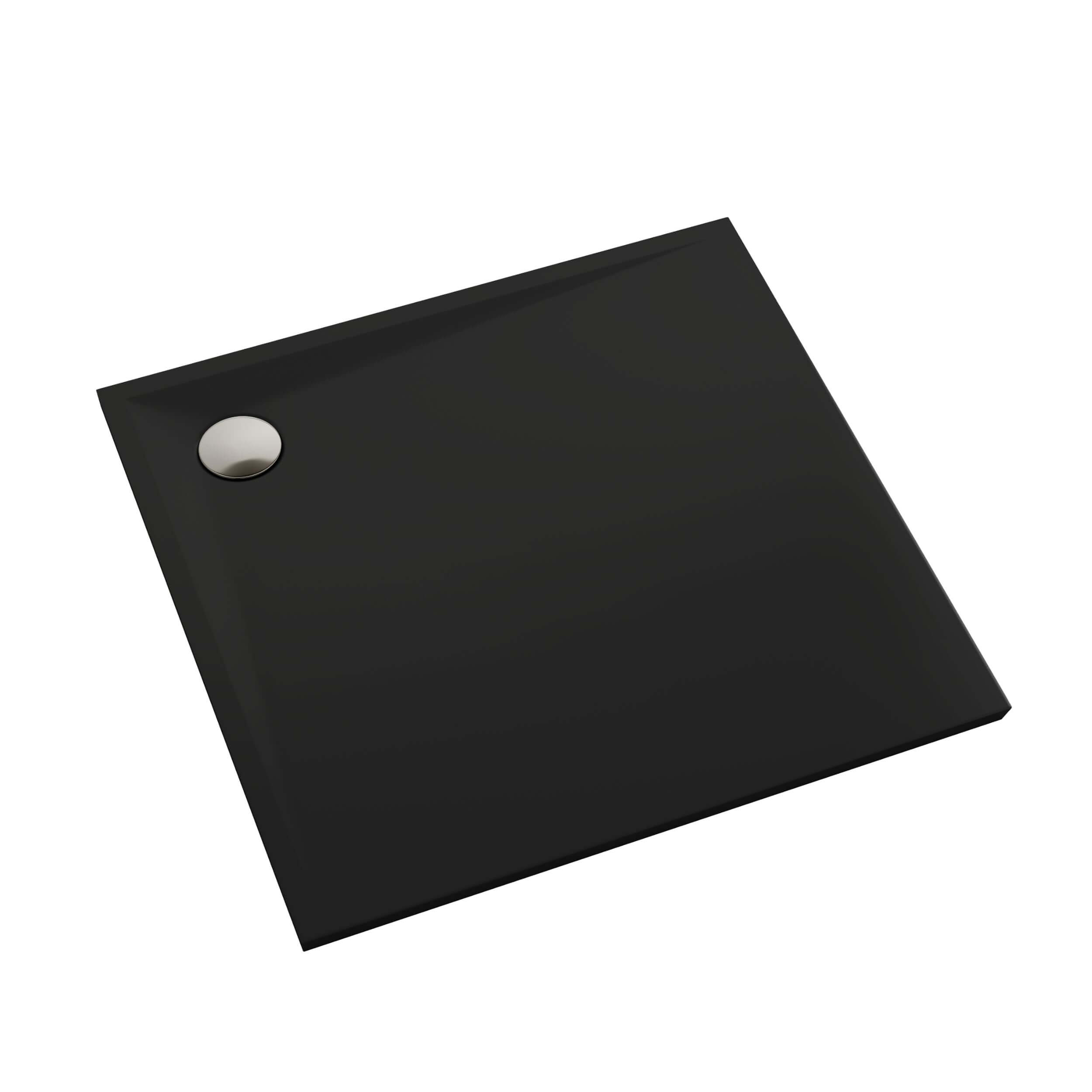 Schedpol Etrusco Black Mat vierkante douchebak 80x80 cm zwart 3.460/C/MG